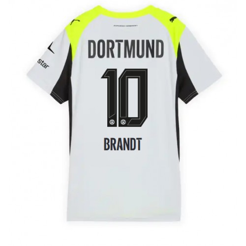 Stroje piłkarskie Borussia Dortmund Julian Brandt #10 Koszulka Wyjazdowej dla damskie 2025-26 Krótki Rękaw